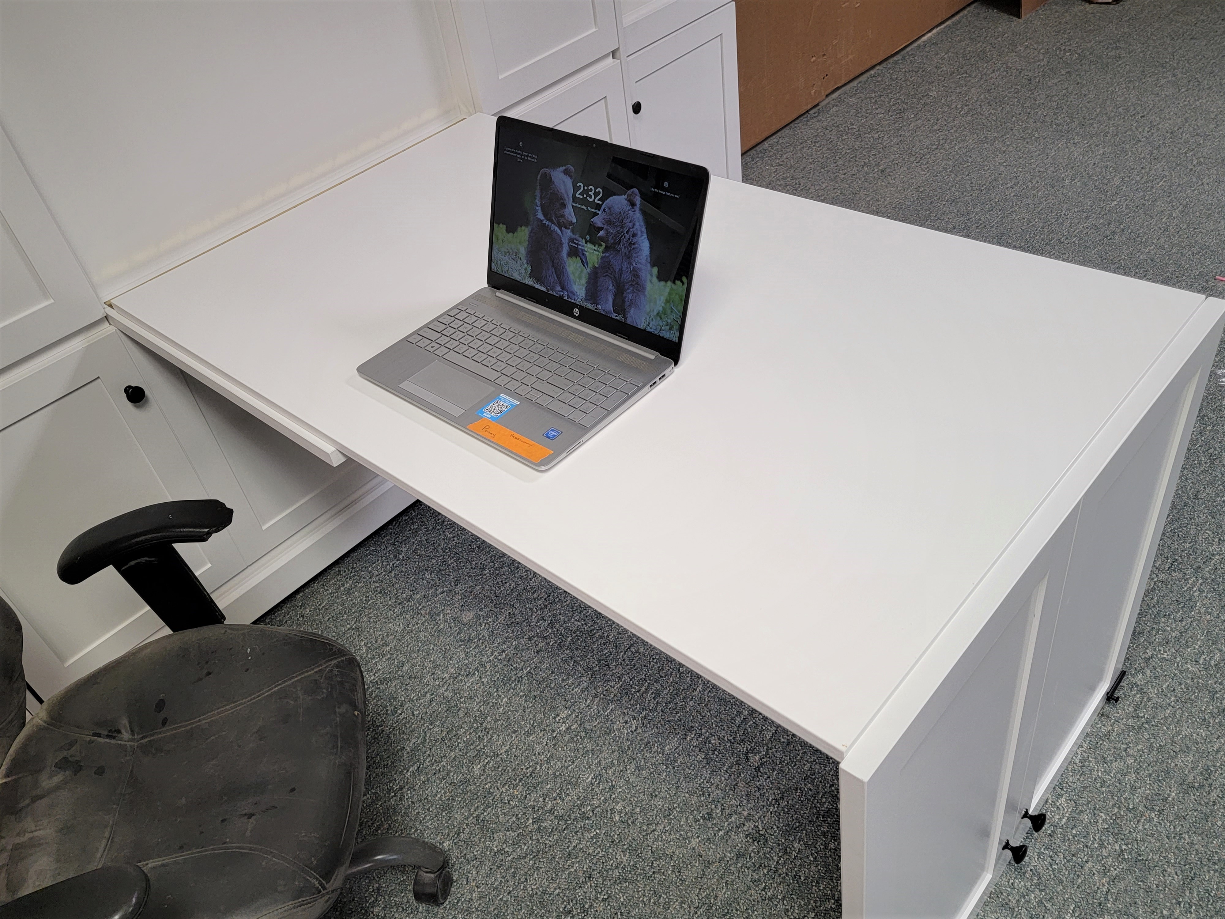 Shaker Murphy bed desk