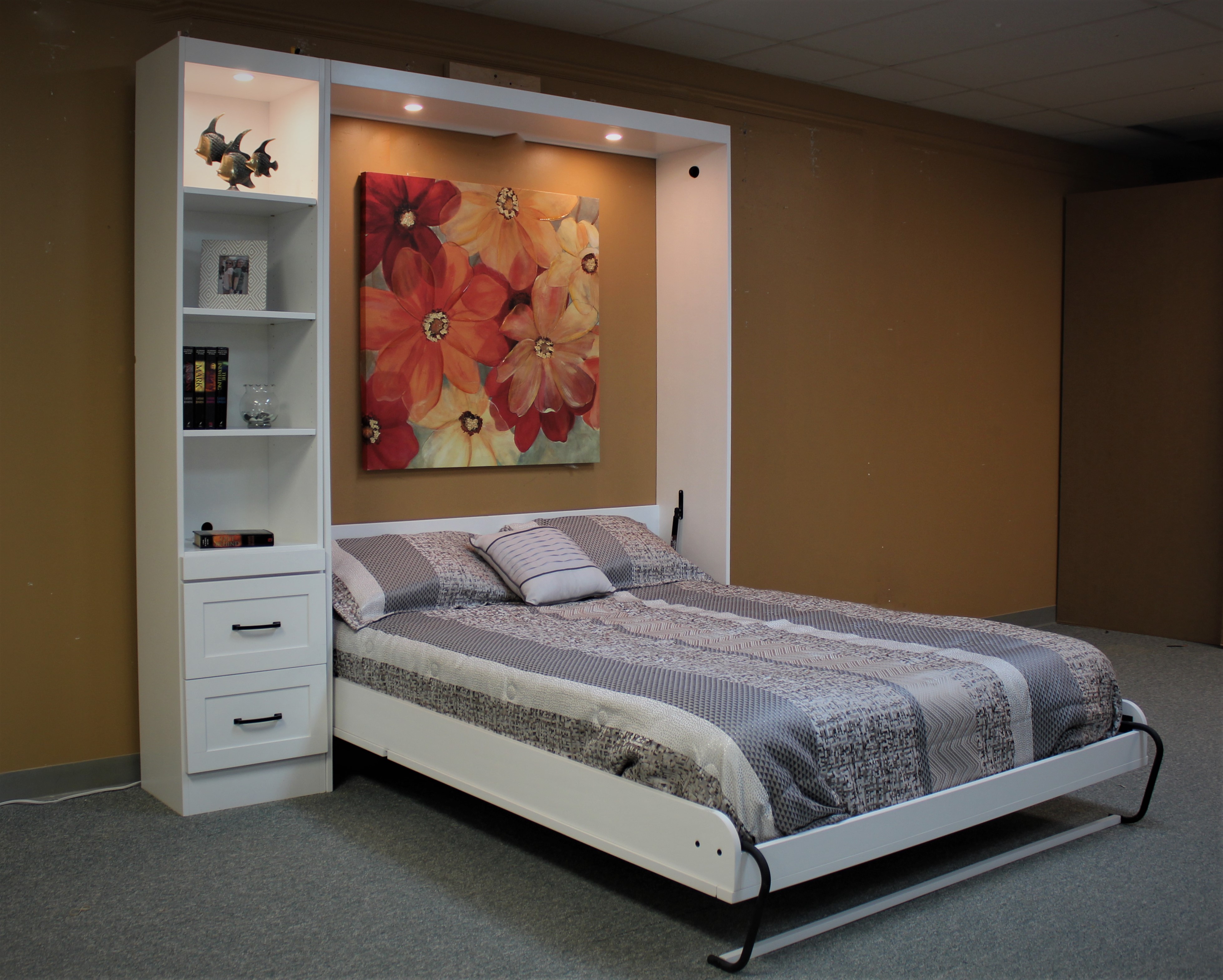 Christy Murphy Bed Side View of Bed Shown Open